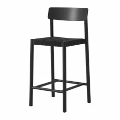 Betty TK12 Counter Chair barstol 65 cm Svart lin-svartlackad ask