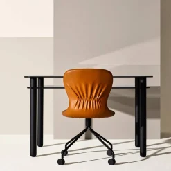 Big Sur skrivbord brun svartbetsade ek