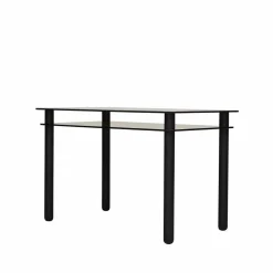 Big Sur skrivbord brun svartbetsade ek