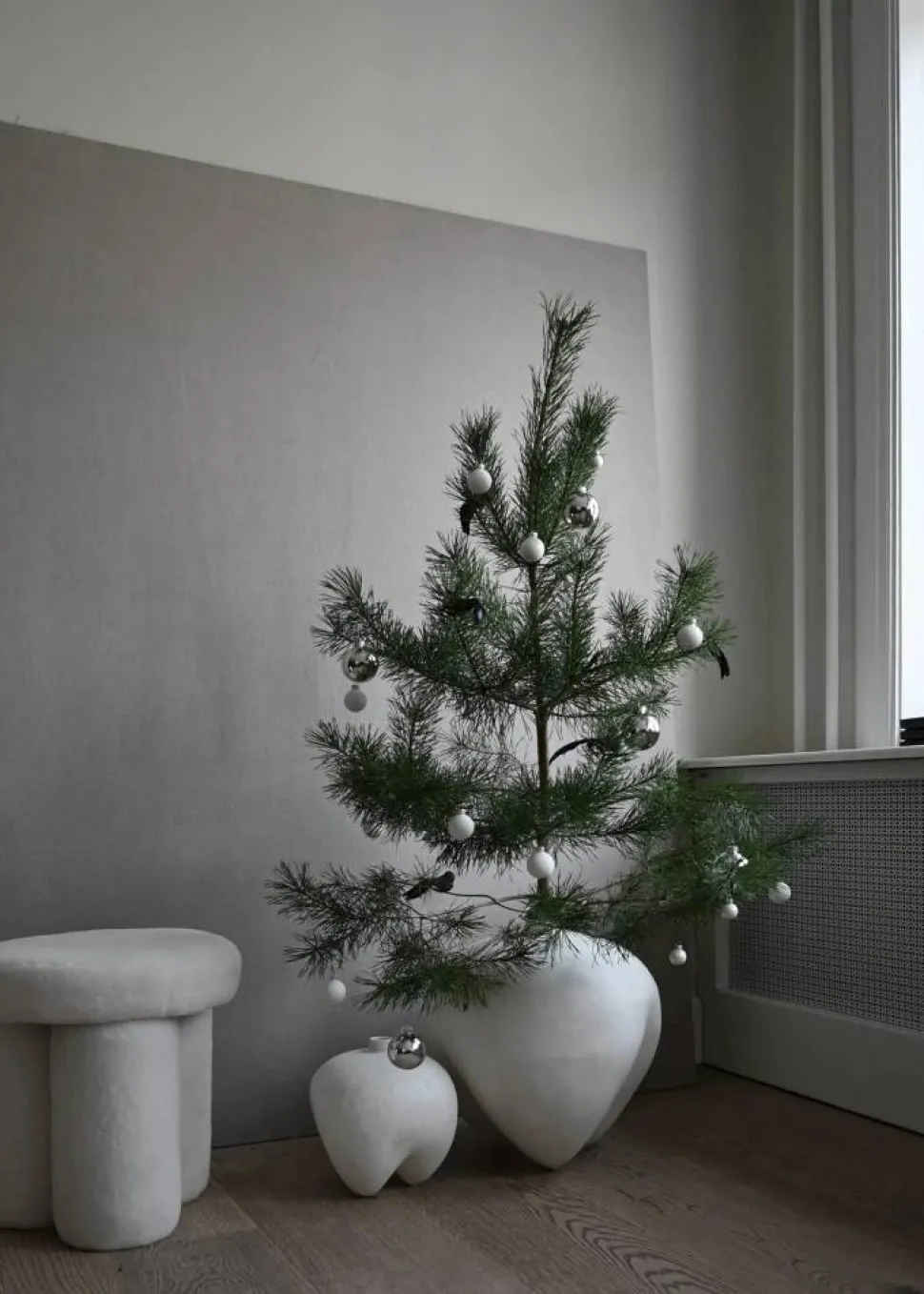 Big Foot pall fårskinn Off-white