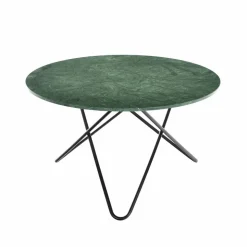 Big O Table matbord Marmor indio svart stativ
