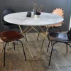 Big O Table matbord Marmor marquina svart stativ