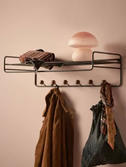 Bill Hat rack hatthylla Svart-mörkbrun