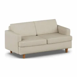 Binga 2 5-sits bäddsoffa Bern Beige 0341-mörkbetsad ask