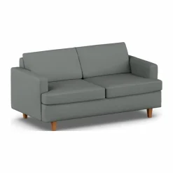Binga 2 5-sits bäddsoffa Caleido Grey 1240-mörkbetsad ask