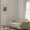 Binga 2 5-sits bäddsoffa Luiza Beige 3981-mörkbetsad ask