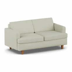 Binga 2 5-sits bäddsoffa Luiza Beige 3981-mörkbetsad ask