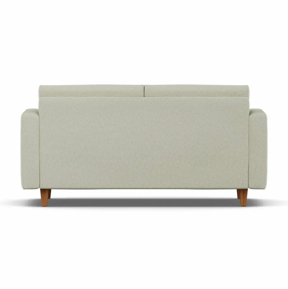 Binga 2 5-sits bäddsoffa Luiza Beige 3981-mörkbetsad ask
