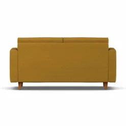 Binga 2 5-sits bäddsoffa Luiza Mustard 3972-mörkbetsad ask