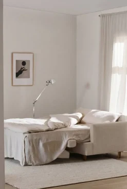 Binga 2 5-sits bäddsoffa Same Beige 6670-mörkbetsad ask