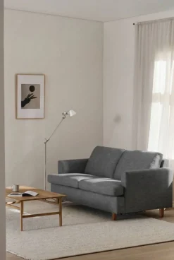 Binga 2 5-sits bäddsoffa Same Blue 6678-mörkbetsad ask