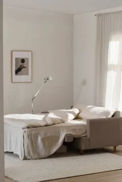 Binga 2 5-sits bäddsoffa Same Mole 6674-mörkbetsad ask