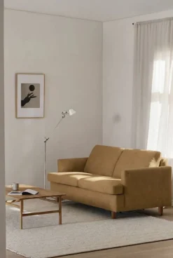 Binga 2 5-sits bäddsoffa Same Ochre 6676-mörkbetsad ask