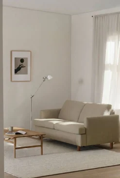 Binga 2 5-sits bäddsoffa Same Sand 6672-mörkbetsad ask