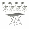 Bistro bord 117x77 cm + 4 stolar Rosemary