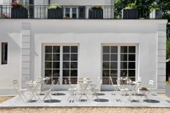 Bistro bord 117x77 cm + 4 stolar Latte beige