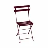 Bistro Metal stol Black cherry (vinröd)