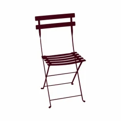 Bistro Metal stol Black cherry (vinröd)