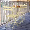 Bistro Metal stol Frosted lemon (gul)