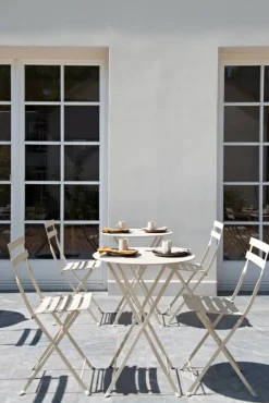 Bistro Metal stol Latte beige (beige)