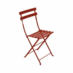 Bistro Metal stol Chili (röd)