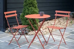 Bistro Metal stol Red ochre (röd)