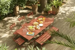 Bistro Metal stol Red ochre (röd)