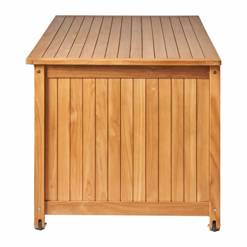 Bjärknäs dynbox med hjul L 180x85x75 cm Teak