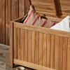Bjärknäs dynbox med hjul S 130x50x60 cm Teak