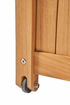 Bjärknäs dynbox med hjul S 130x50x60 cm Teak