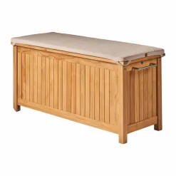 Bjärknäs dynbox med hjul S 130x50x60 cm Teak