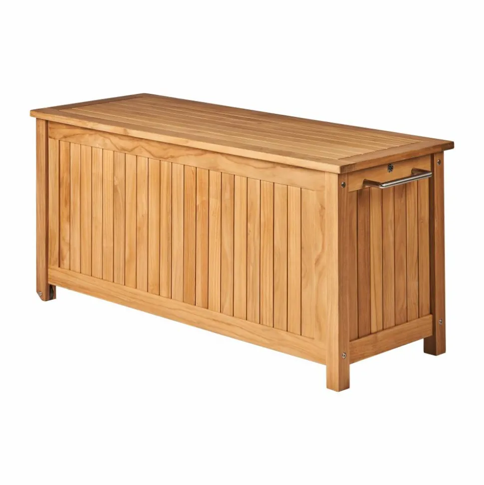 Bjärknäs dynbox med hjul S 130x50x60 cm Teak