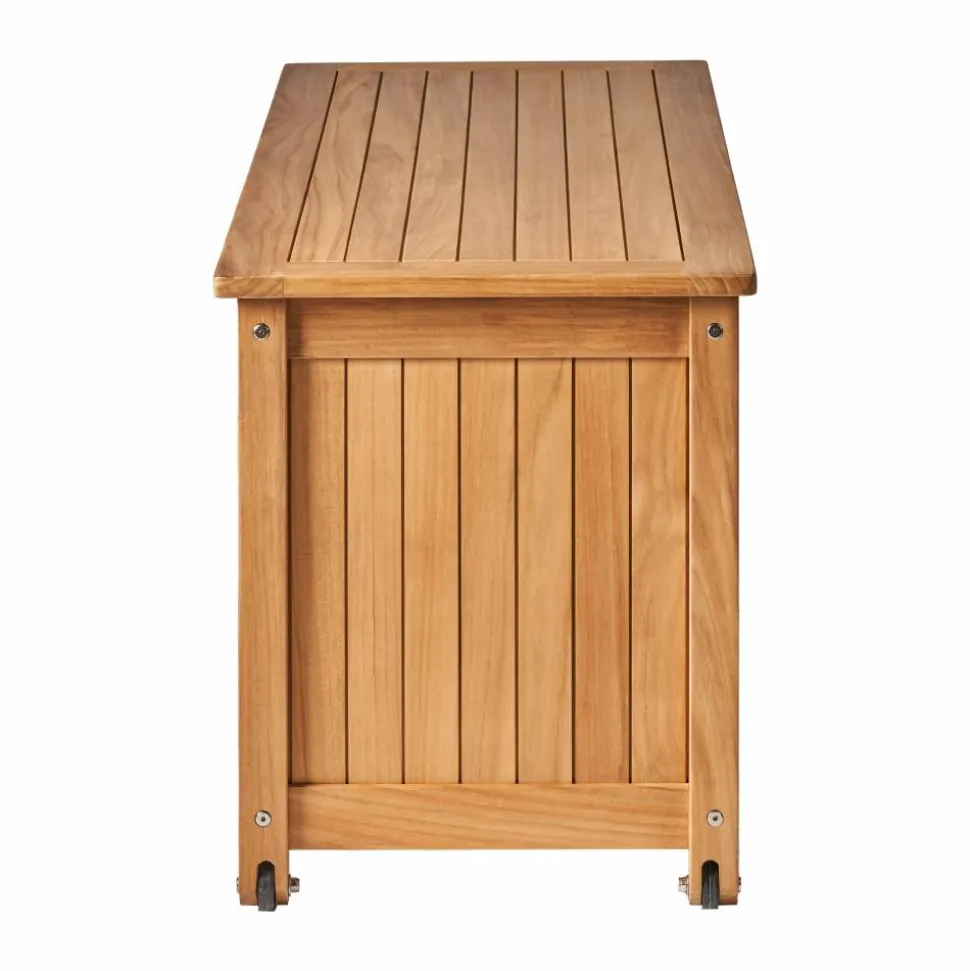 Bjärknäs dynbox med hjul S 130x50x60 cm Teak