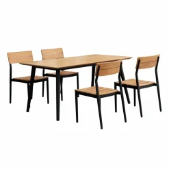 Björnö matgrupp med 4 stolar teak