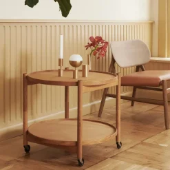 Bølling Tray Table model 60 rullbord earth rökoljad ekstativ