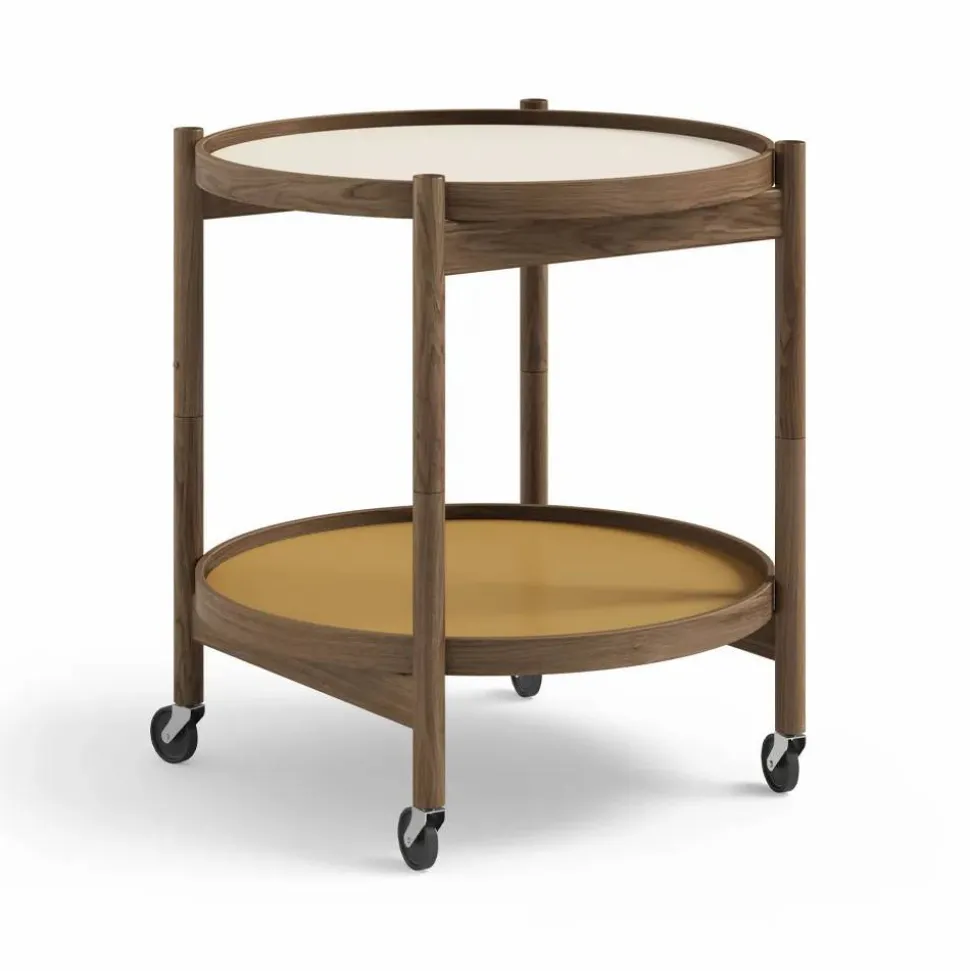Bølling Tray Table model 50 rullbord sunny rökoljat ekstativ