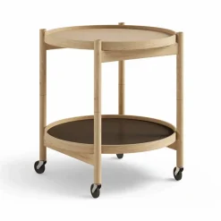 Bølling Tray Table model 50 rullbord earth oljat ekstativ