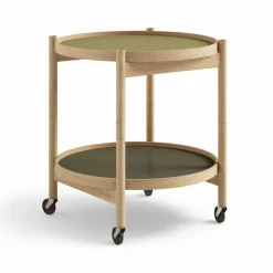 Bølling Tray Table model 50 rullbord leaf oljat ekstativ