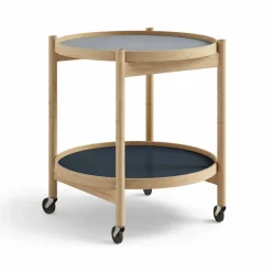 Bølling Tray Table model 50 rullbord water oljat ekstativ