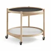 Bølling Tray Table model 60 rullbord base oljat bokstativ