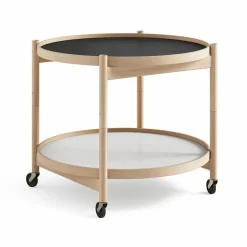 Bølling Tray Table model 60 rullbord base oljat bokstativ