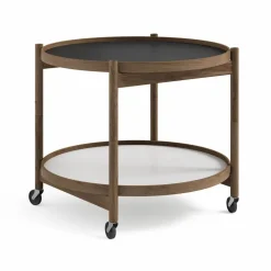 Bølling Tray Table model 60 rullbord base rökoljad ekstativ