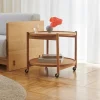 Bølling Tray Table model 60 rullbord base oljat ekstativ