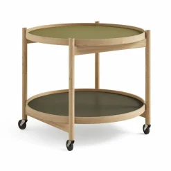 Bølling Tray Table model 60 rullbord leaf oljat ekstativ