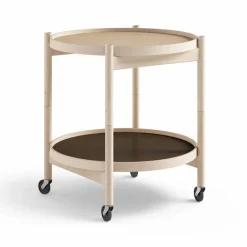 Bølling Tray Table model 50 rullbord earth obehandlat bokstativ