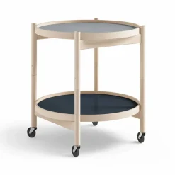 Bølling Tray Table model 50 rullbord water obehandlat bokstativ