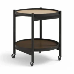 Bølling Tray Table model 50 rullbord earth svartlackat ekstativ