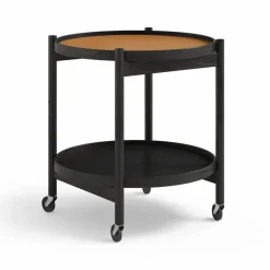 Bølling Tray Table model 50 rullbord clay svartlackat ekstativ
