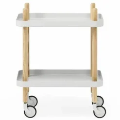 Block bord ljusgrå