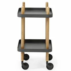 Block bord mörkgrå